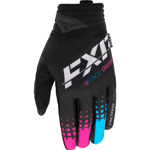 FXR Racing Guante Fxr Prime Mx Black/Blue/Pink