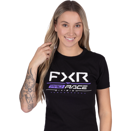 Polera FXR W Race Div Premium Black/Amethyst