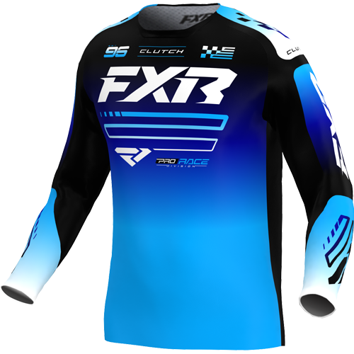 Jersey FXR Youth Clutch 26 Blue/Black/White