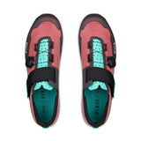 Zapatillas De Bicicleta Fizik Vento Ferox Carbon Rojo-Turquesa