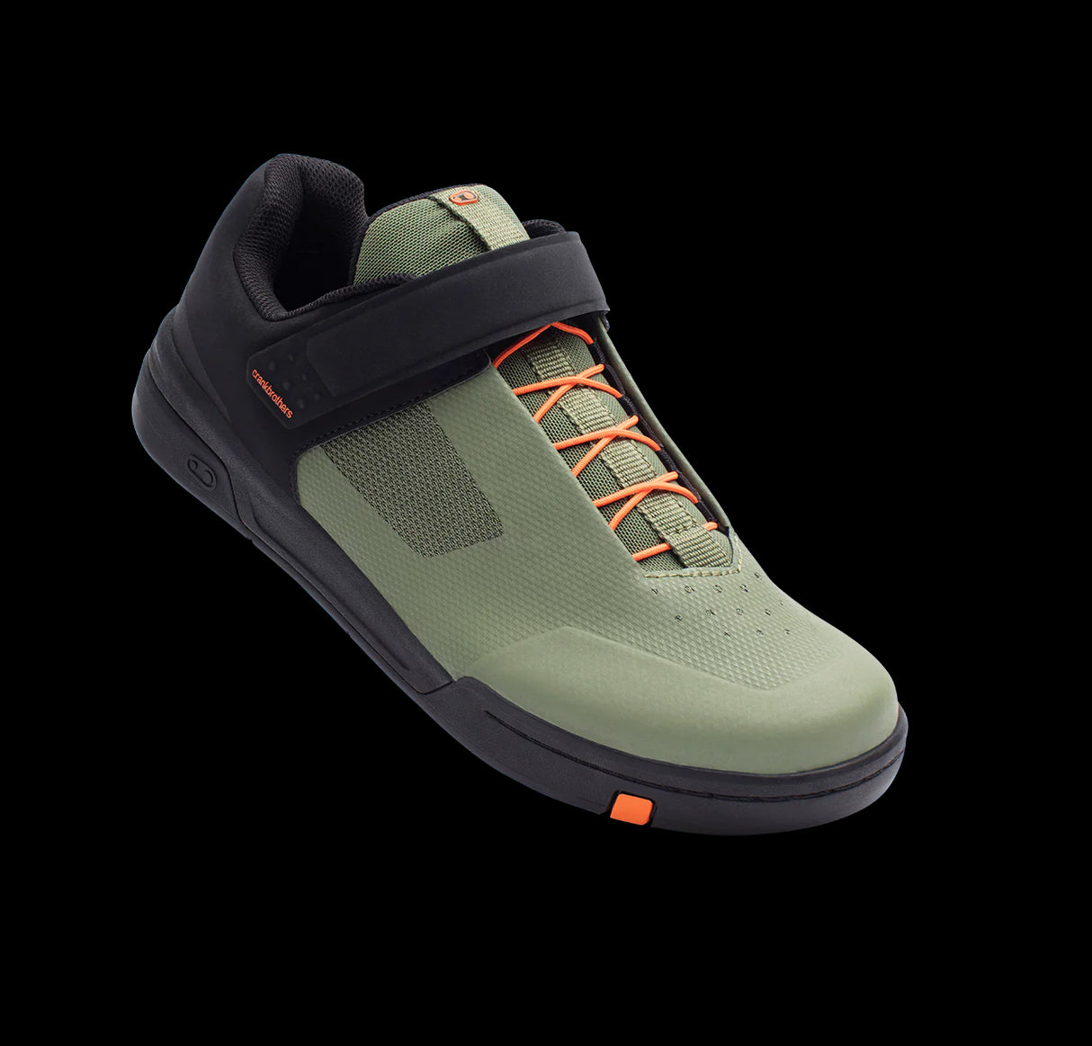 Zapatillas Ciclismo Crankbrothers Stamp Speedlace Green/Org - Black